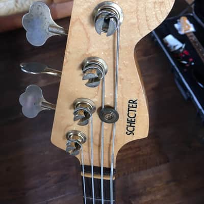 Schecter Jazz Bass 1980's Red image 2