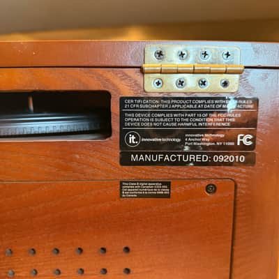 Innovative Technology ITTR-501 Turntable Stereo System CD All Functions Working! image 10