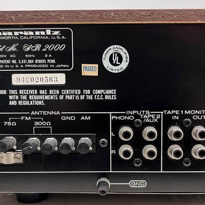 Vintage Marantz SR-2000, 30W AM/FM Stereo Receiver, 1980, Fully Restored image 8