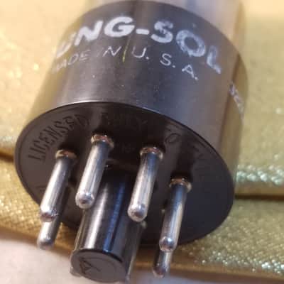 Tung-Sol 6SN7GT tNOS AT1000 TESTED Vacuum Tube T6 "Tall Boy" black plate dual triode 1956 image 5
