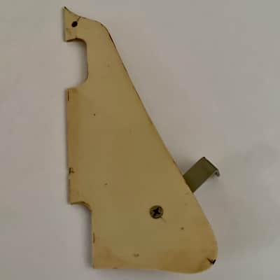 Hand aged Les Paul P90 Pickguard w/bracket and screws, CREAM, for Gibson | 59 Parts image 1
