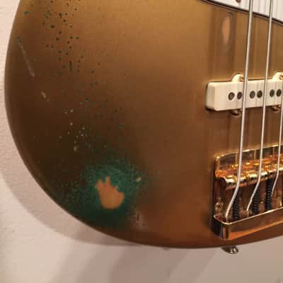 Fender Jazz Bass SPECIAL Shorline Gold Smith Era RARE Bound Maple Neck OHSC 1982 image 7