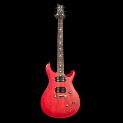 PRS SE CE24 Standard Satin Stoptail Electric Guitar - Vintage Cherry image 3