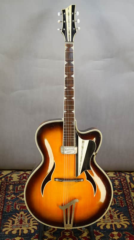 Hemosch Archtop by Todt 1950s - Sunburst w Rellogg PU very Rare image 1