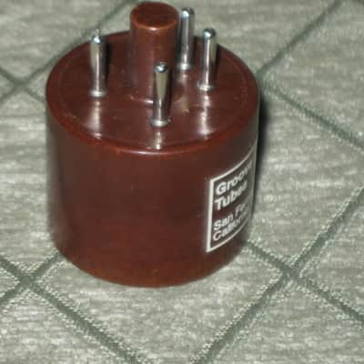 ONE (old stock) tube is in A+ shape Groove Tubes GT-SS5U4 Rectifier Tube (replaces 5UA tube rectifier) rectifier tube looks unused - but packaging has aging and imperfections image 7
