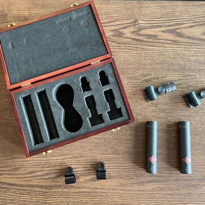 Neumann KM 184 mt Small Diaphragm Cardioid Condenser Microphone 1993 - Present - Matte Black: Pair but NOT matched image 2