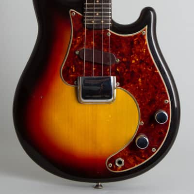 Fender Solid Body Electric Mandolin (1963), ser. #01614, original white tolex hard shell case. image 3