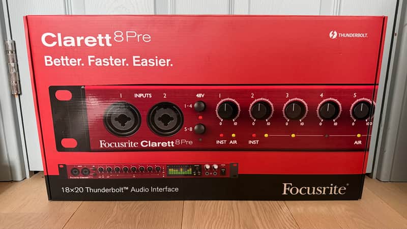 Focusrite Clarett 8Pre Thunderbolt Audio Interface 2010s - Red image 1