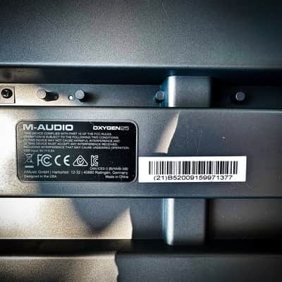 M-Audio Oxygen 25 MIDI Keyboard Controller – 25-Key USB MIDI Controller M-Audio Oxygen 25 MkIV (4th generation / Oxygen 25 MK IV) 2014–2018 image 3