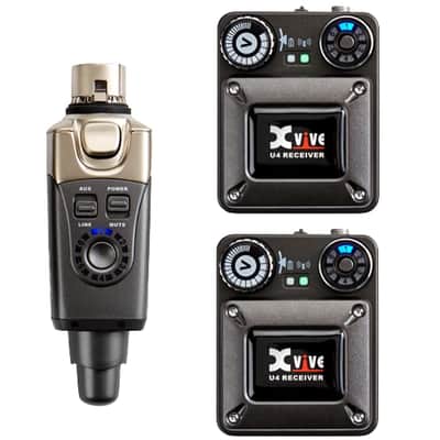 Xvive U4R2 Wireless in-Ear Monitor System with 2 Receivers image 1