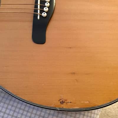 1970's Madeira A-4 000/OM Acoustic Guitar Made in Korea "Project" image 4