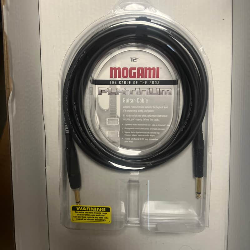 Mogami Platinum Series 12' Instrument Cable - Straight to Straight image 1