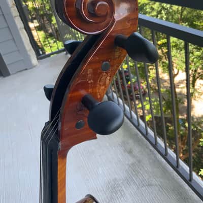 Cremona SC-200 4/4 Cello 2009 w/ Geared Pegs, Belgian Bridge & Case image 6
