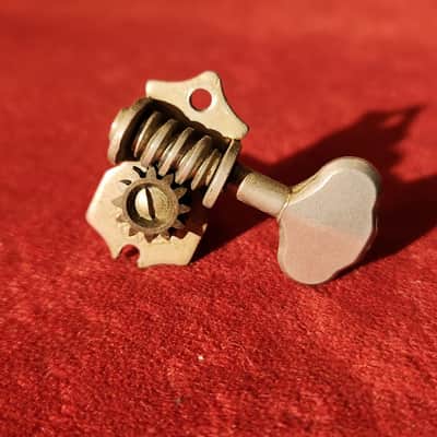 Vintage '20s/'30s Grover Open Back 3+3 Sta-Tite Tuning Machine Heads Nickel image 9