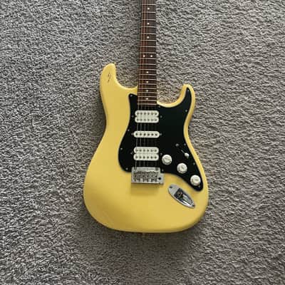 Fender Player Stratocaster HSH 2019 MIM Buttercream Pau Ferro Fretboard Guitar image 1