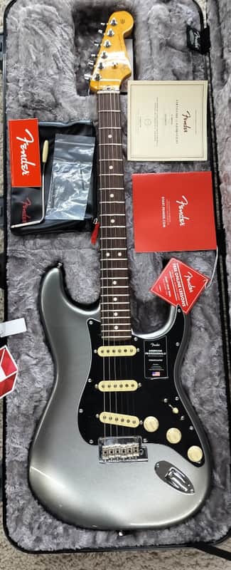 Mint Fender American Professional II Stratocaster In Mercury Silver w/Hard Case image 1
