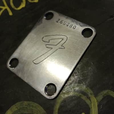 Original Fender Stratocaster 1969 neck plate image 1