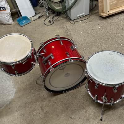 Ludwig Downbeat 1965 - Red sparkle image 6