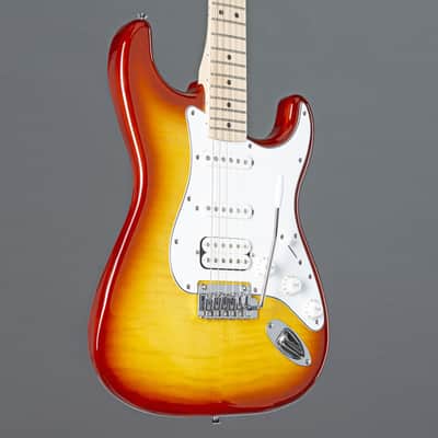 Squier Affinity Series Stratocaster FMT HSS MN Sienna Sunburst - Electric Guitar image 6