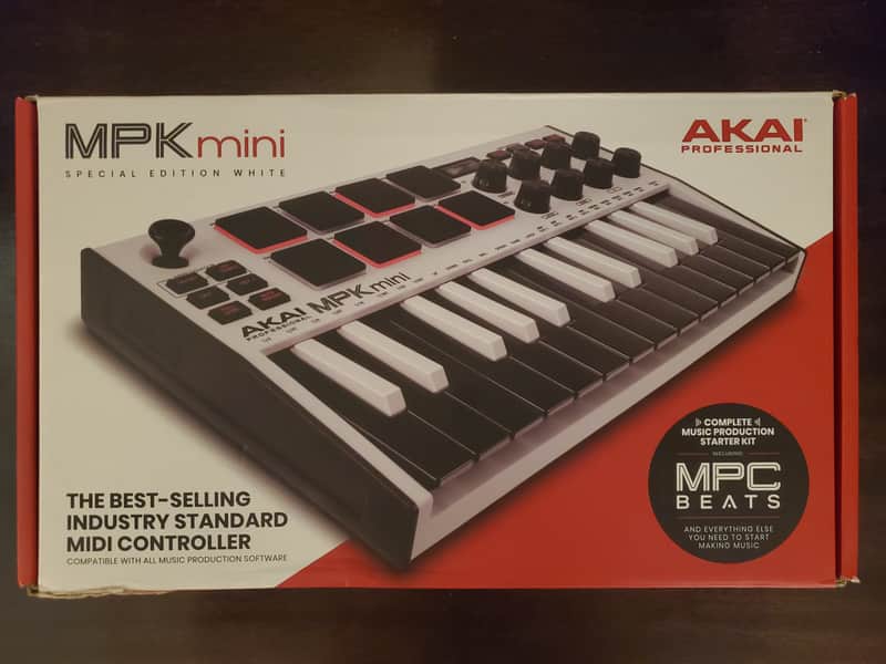 Akai MPK Mini Mk3 - Special Edition White image 1
