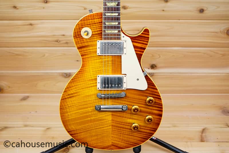 Gibson Custom Shop Historic Collection '59 Les Paul Standard Flametop Reissue 1995 - Iced Tea Burst image 1