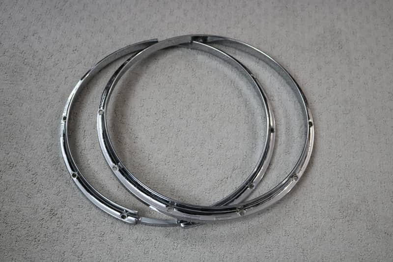 Ludwig 14" Twin Channel Die Cast 10-Lug Snare Drum Hoops (Pair) image 1