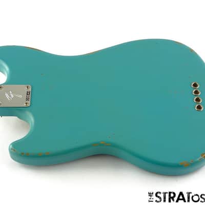 Immagine Fender JMJ Road Worn Mustang Bass BODY & HARDWARE, Parts Nitro Daphne Blue - 2