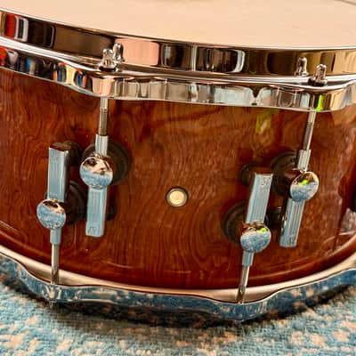 (CUSTOM-ORDERED) 14 x 6.5 Sonor SQ2 Mountain Burl Snare Drum (EARLY MODEL) image 3