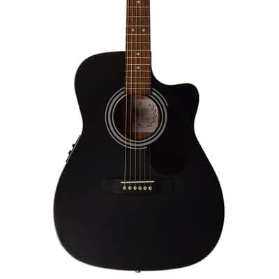 Berkeley ELEMENTARY-EQ-BKS Concert Cutaway Acoustic-Electric Guitar image 1