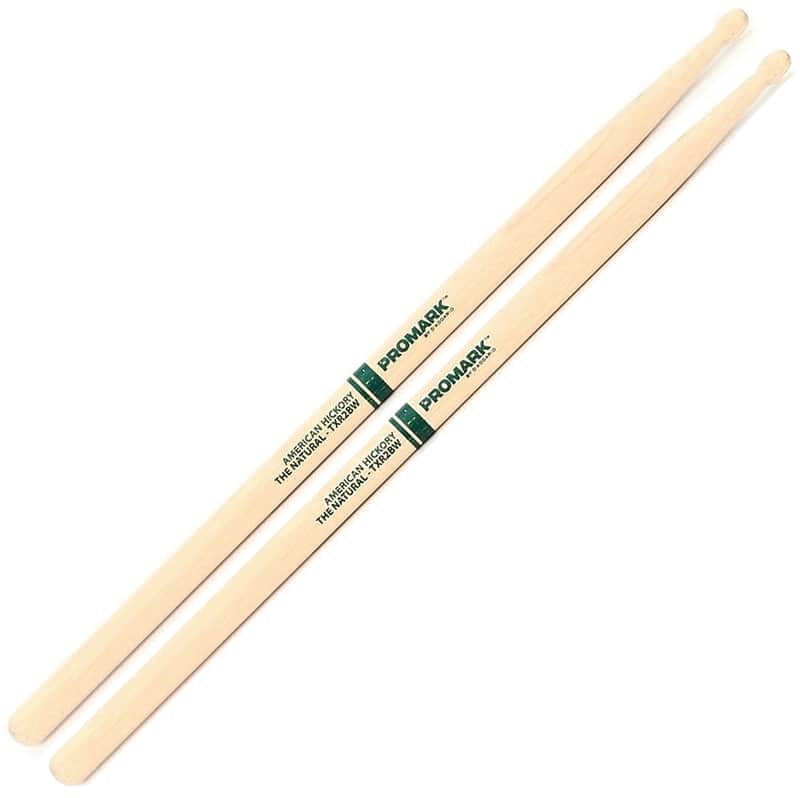 Pro-Mark TXR2BN Hickory 2B "The Natural" Nylon Tip Drum Sticks 2010 - 2020 - Natural image 1