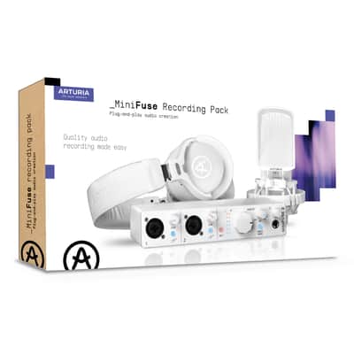 Arturia MiniFuse Recording Pack White USB-Audio Interface+ CM1 + EF1 - USB Interface image 6