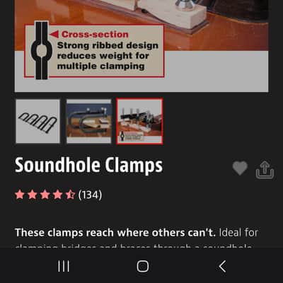 Stewmac Soundhole Clamps image 2