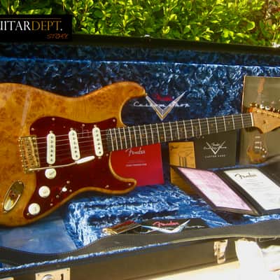 ♚ AS NEW ♚ 2022 Fender CUSTOM SHOP Artisan BURL Maple STRATOCASTER ♚AAAA ♚ EBONY ♚ Handwounds ! image 22