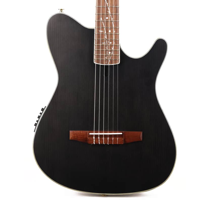 Ibanez TOD10N Tim Henson Signature Nylon Acoustic-Electric Transparent Black Flat image 1