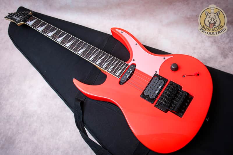 IBANEZ MIJ Power Series 540PII "Fire Alarm Red + Rosewood" (1990) image 1