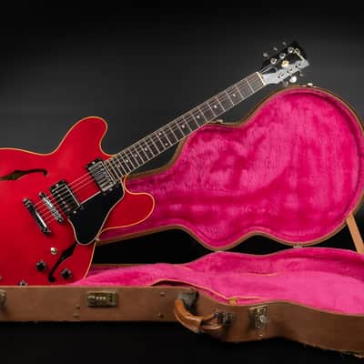 1990 Gibson ES-335 Dot Reissue - Cherry | Vintage USA Post Norlin Era Semi-Hollow Bill Lawrence Humbucker | OHSC image 2