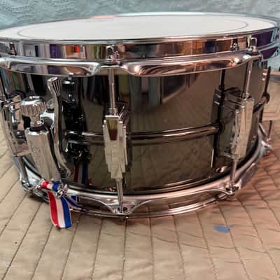LUDWIG  🥁 Black beauty usa snare drum 6.5 x 14 upgraded head and wires image 4