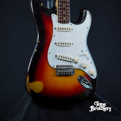 7.4LB, 1-Owner! 1963 Fender Stratocaster Sunburst image 6