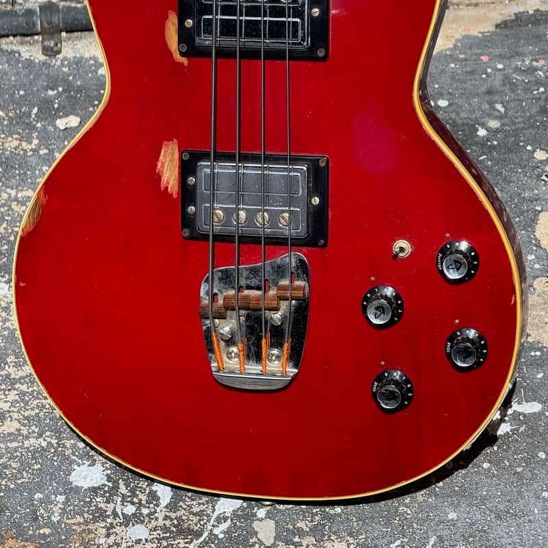 1972 Guild M-85 Bass Cherry Red