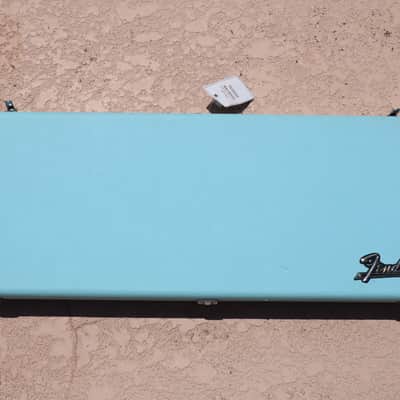 Squier Stratocaster Black Electric Guitar & Fender Mint Green Hard Case image 15