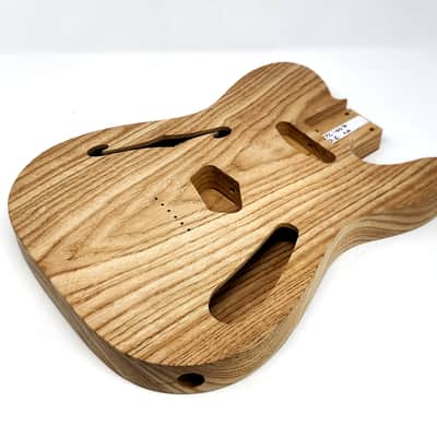 Brio 1 piece Roasted Swamp Ash Body T-style Thinline - Unfinished 3.2lb image 2