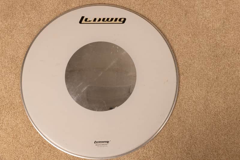 1970s Ludwig 26" Silver Dot Bass Drum Logo Head image 1
