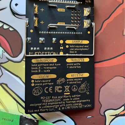 Teenage Engineering PO-137 Pocket Operator Rick & Morty Edition 2019 - Black image 2