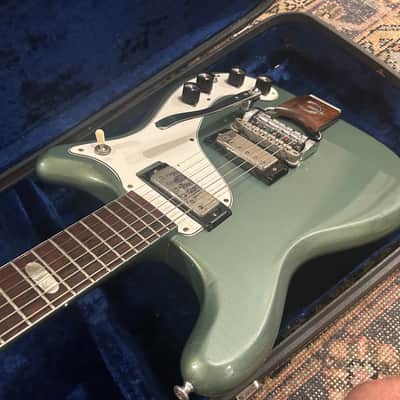 Vintage Epiphone Crestwood Custom 1964 Custom Color Pelham Blue Pacific Blue OHSC image 4