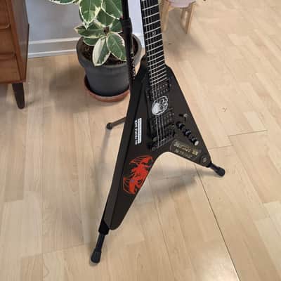 Gibson Gothic Flying V 1999 EX BLACK LABEL SOCIETY MUSIC VIDEO STAGE PLAYED OZZFEST ARTIST OWNED TOUR GUITAR Custom Graphics image 11