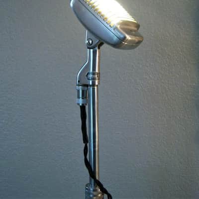 Vintage 1960's Shure 51S dynamic Microphone mod LED light / lamp w cable 51 55 55S # 2 image 13
