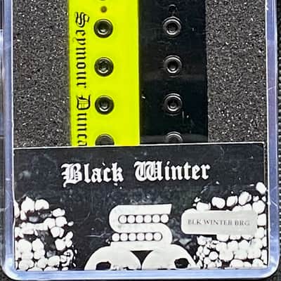 Seymour Duncan Black Winter Blackened Bridge Pickup - Neon Yellow/Black Zebra image 2