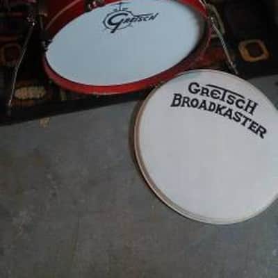 Gretsch Broadkaster Vintage Drum Set Satin Burnt Orange image 3
