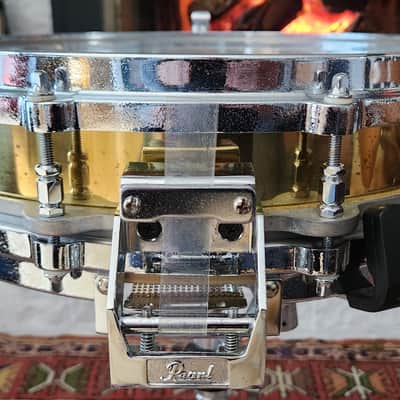 STUDIO SALE! Pearl B914-P (14x3.5) Brass Piccolo Free Floating Snare 1987 Taiwan image 7