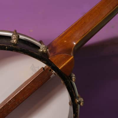 1920s Calvert Parker (Keene, NH) Banjo Ukulele Conversion (Vintage, Banjolele, Uke) image 8